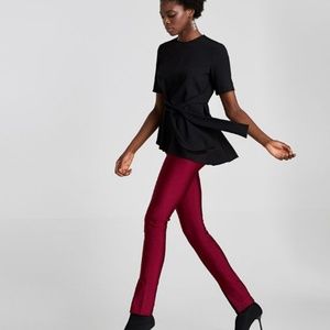 ZARA TOP WITH BOW DETAIL